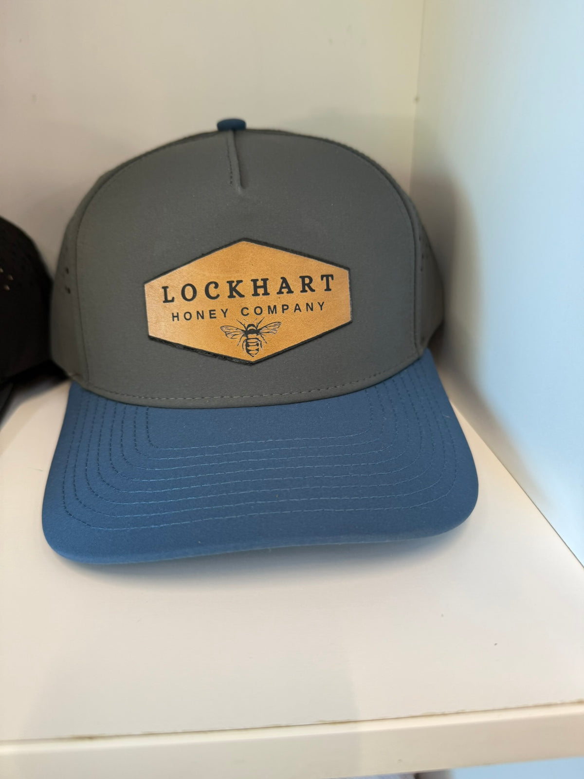 Blue & Grey Lockhart Honey Co. Sweat Resistant Hat
