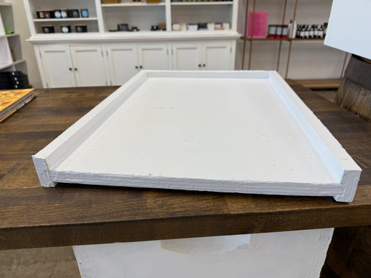 10 Frame Painted Solid Bottom Board with Entrance Reducer