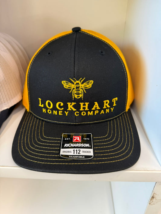 Black & Yellow Lockhart Honey Co. “Support the Pollinators” Trucker Hat